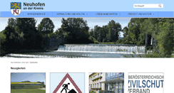 Desktop Screenshot of neuhofen-krems.at